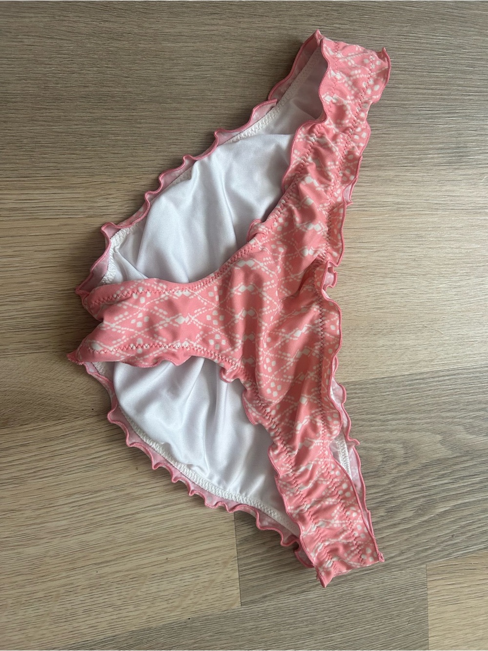 Victoria's Secret Coral Pink Ruffle Bikini Bottoms